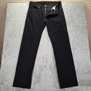 Levis 501 XX Jean Men 36x34, Tag 36x36 Black Denim Button Fly Relax Straight
